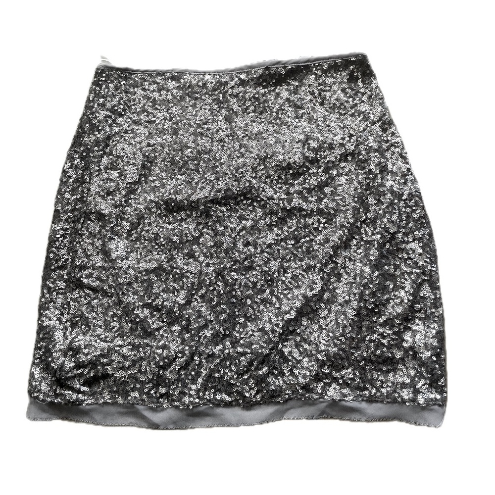 Women’s Mini Skirt, Grey, Sequin, size S, new never worn , Olive and Oak